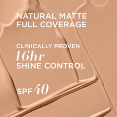 Textura mate natural para piel lisa y sin brillos.