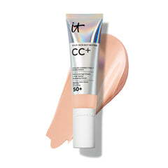 IT Cosmetics CC+ Cream Light Cool en botella muestra cobertura natural y SPF 50+