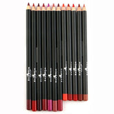 Italia Deluxe lapiz delineador ultra fino set 12 colores, precisión para delinear los labios.