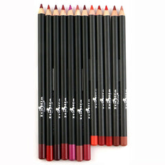 Italia Deluxe lapiz delineador ultra fino set 12 colores, precisión para delinear los labios.