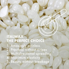 Italwax Top Line Crystal: textura semicremosa que facilita capas finas y uniformes en zonas delicadas