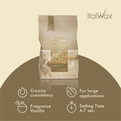 Italwax White Chocolate: aroma vainilla para una experiencia agradable de depilación.