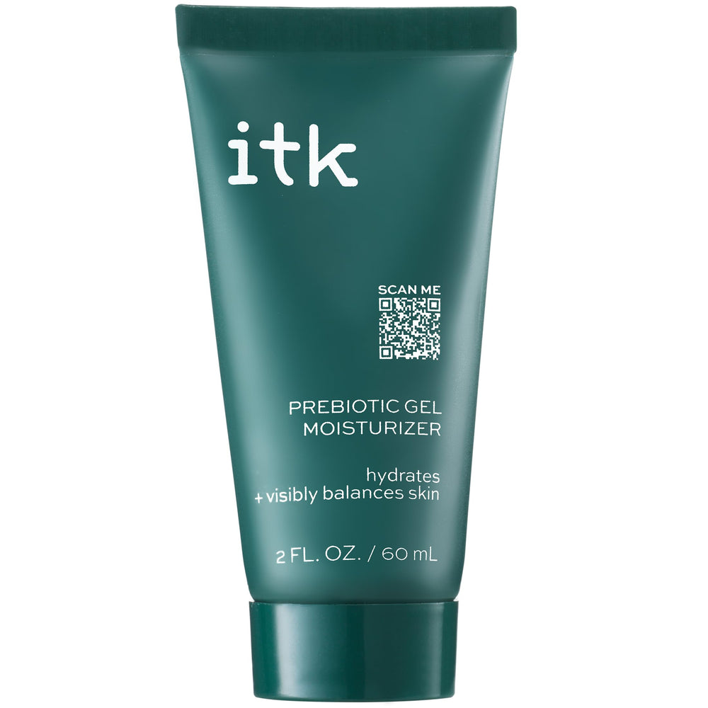 ITK, gel prebiótico: textura ligera para piel grasa.