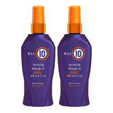 It's a 10 Haircare Miracle Leave-In Keratin Spray pack de 2 prêt à démêler et protéger la chaleur.