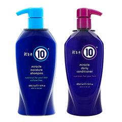 Its 10 Haircare Shampoing Miracle Hydratant nettoie le cuir chevelu tout en apportant du corps.