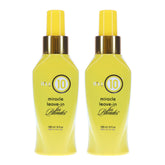 Its A 10 Blonde Leave-In, botella 4 oz, para brillo suave y control de tonos amarillentos.
