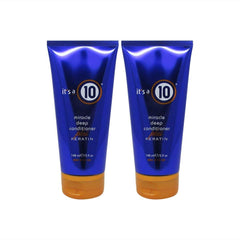 Its a 10 Haircare Milagro Acondicionador Profundo con Keratina para suavidad y brillo duraderos.