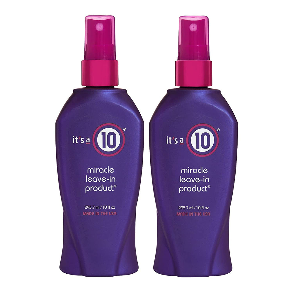 It's A 10 Haircare, botella de acondicionador sin enjuague milagroso para peinar y mejorar el brillo.