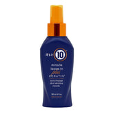 It's a 10 Haircare Miracle Leave-In Keratin, botella con pulverizador para peinado suave.