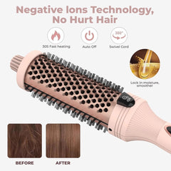 IUI Beauty tecnología de iones negativos para brillo y suavidad.