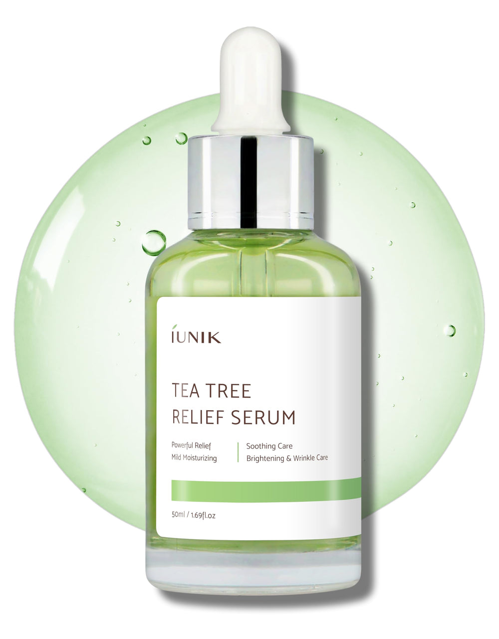 IUNIK alivio de árbol de té en botella para piel irritada