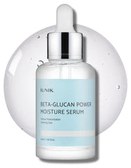 IUNIK Sérum Beta-Glucane hydratant, bouteille claire pour hydratation durable.