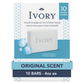 Ivory barra jabón suave original, ideal para piel sensible y uso diario familiar.