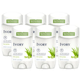 Ivory desodorante sin aluminio en pack de 6, protección diaria para la piel.