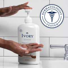 Ivory gel de baño basado en plantas para limpieza suave y eficaz.