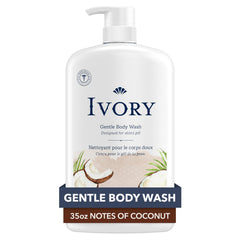 Ivory gel de baño coco para toda la familia, lavado suave.