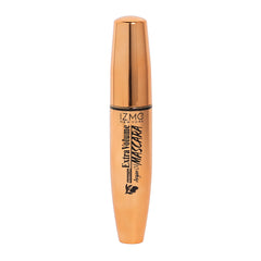 IZME New York Mascara con aceite de argán, empaque dorado, ideal para un acabado luminoso.