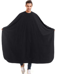 Izzycka capa barbero nilón 64x56 impermeable para salones y uso doméstico.