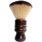 Jaasuee cepillo cuello barbero con mango de madera para comodidad durante el corte.