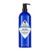 Jack Black Turbo Wash, botella frontal, limpieza suave para piel y cabello.
