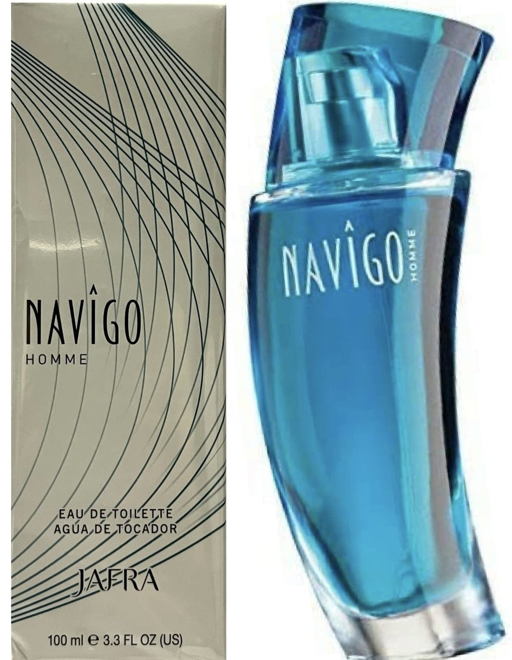 Jafra Navigo Homme EDT bottle front view for daily versatility