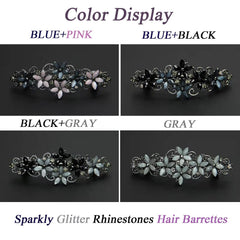 Jakeni pasador pelo estilo frances vintage con cristales para eventos formales.