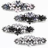 Jakeni pasador de pelo flor cristal brillante para peinados elegantes.