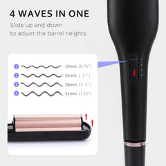 janelove 4 en 1 cerámico: calor uniforme y menos frizz para acabados suaves
