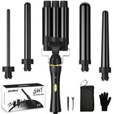 Set de rizadores janelove 5 en 1 completo para estilos versátiles