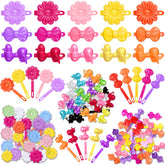 Prendedor Janinka con formas divertidas y colores brillantes para peinados diarios.