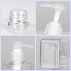 Botella plástica transparente Jansburg de 100 ml para aceites esenciales o lociones.