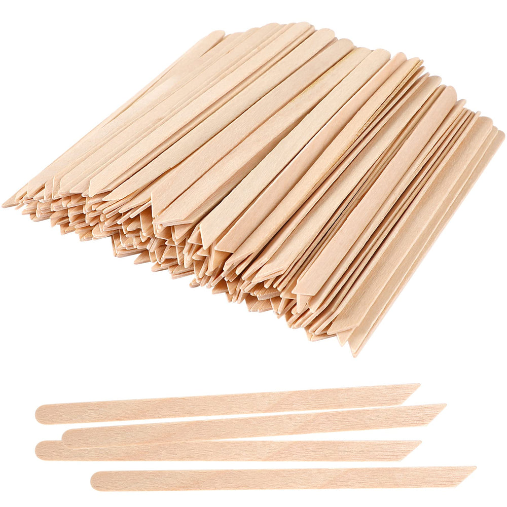 Palitos aplicadores de cera JANYUN en empaque de 200 para cejas y áreas pequeñas.