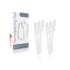 Jasclair Navaja Dermaplaning: vello facial fino para piel suave lista para maquillaje.