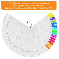 JASSINS puntas numeradas muestrario de uñas para práctica.