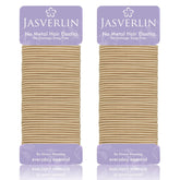 JASVERLIN elástico blanco ultrafino para cabello fino, sujeción suave.