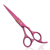 Tijeras JAVENPROLIU rosa 6,5 pulgadas para corte preciso y cómodo.