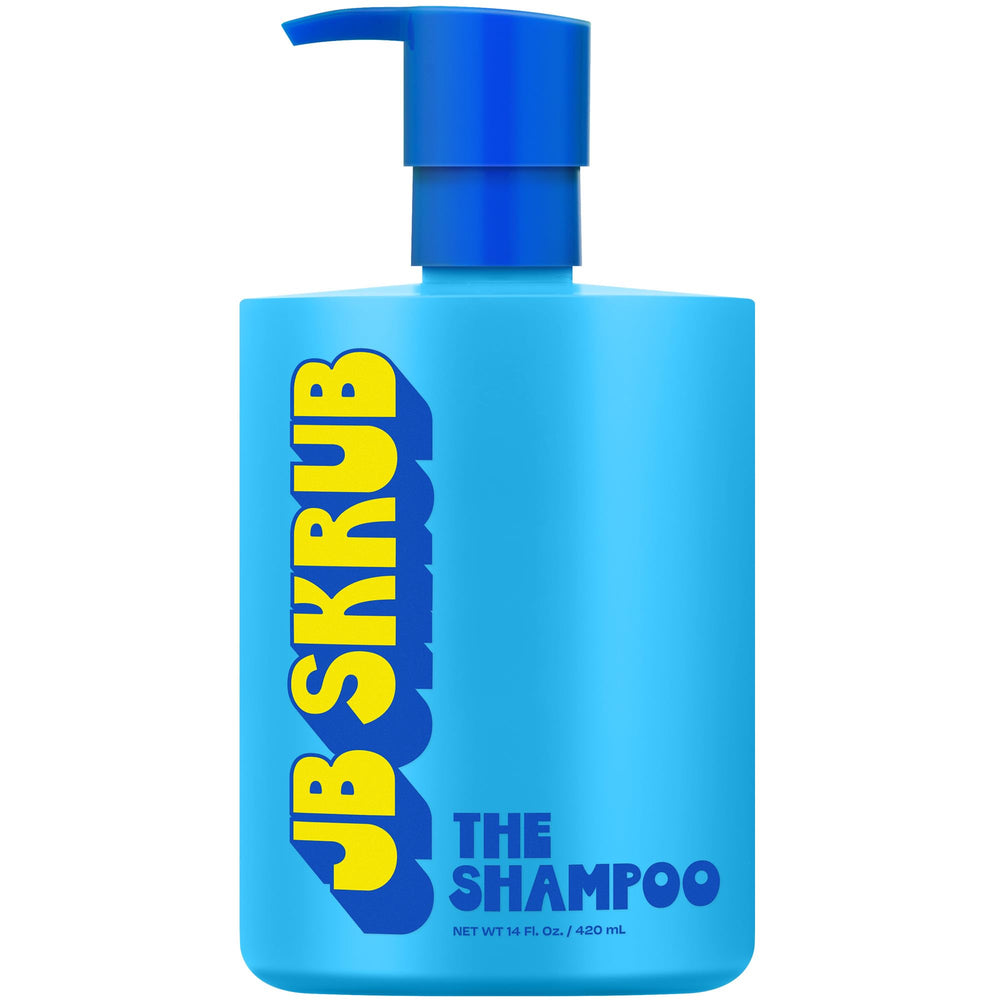 JB SKRUB Champú para niños con Aloe Vera, botella visible y hidratación suave