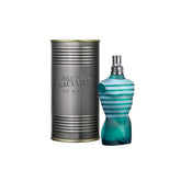 Jean Paul Gaultier Le Male botella frontal: aroma distintivo para presencia nocturna.