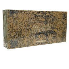 Botellas del set de 4 fragancias Gaultier, ideal para colección o regalo