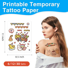 Diseños personalizados Jecqbor para tatuaje temporal en cualquier ocasión