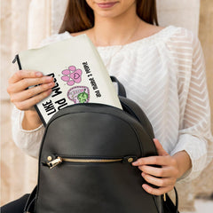 Bolso de maquillaje Jeilink con medidas 9x7, tamaño compacto para bolso