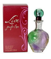 Botella de Jennifer López Live, diseño elegante para noches.
