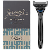 Jeremy's Razors: precisión de 5 hojas para un afeitado suave en rostro y cuerpo.