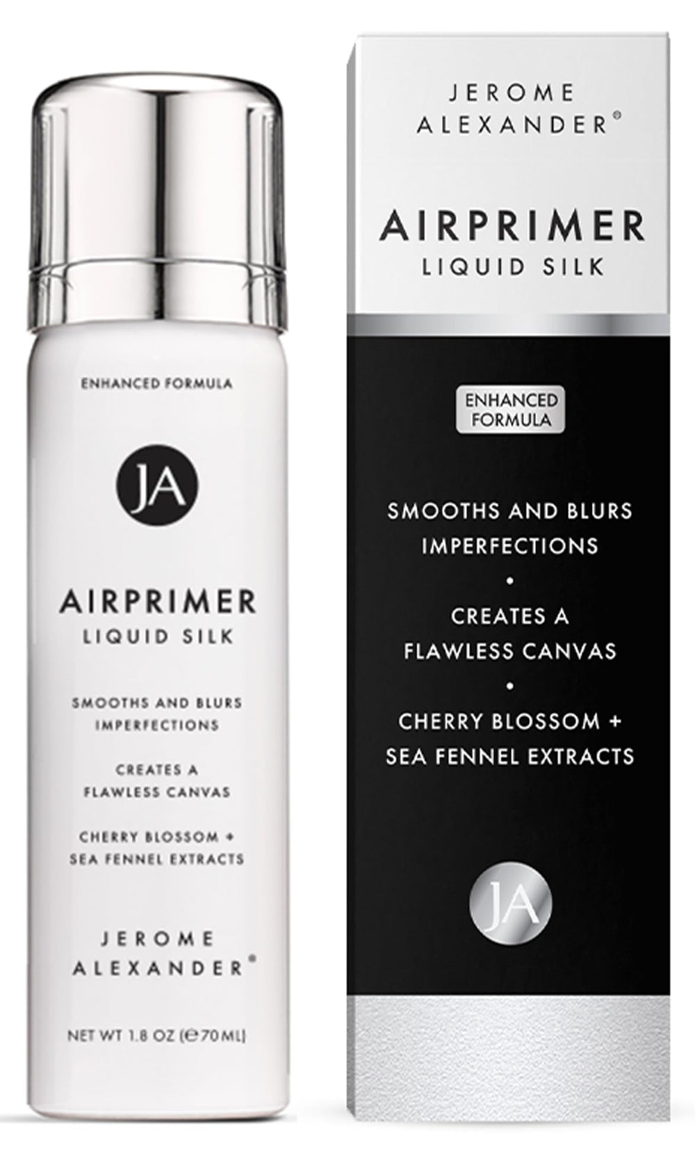 Jerome Alexander MagicMinerals LiquidSilk Air Primer rociado suave para base uniforme y poros menos visibles