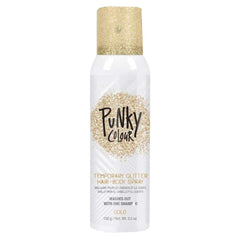 Punky purpurina dorada para cabello: brillo intenso y lavado sencillo