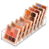 JessLab organizador acrílico 8 compartimentos, ordena maquillaje y herramientas en la encimera