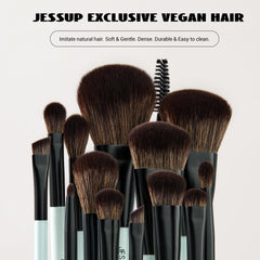 Brocha Jessup rostro para base y corrector, aplicación suave