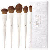 Ensemble Jessup pinceaux visage 5 pièces, application fluide.