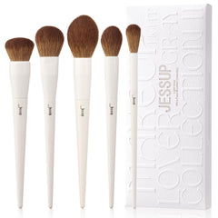 Ensemble Jessup pinceaux visage 5 pièces, application fluide.