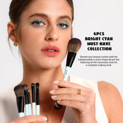 Pinceau blush et highlight double-face Jessup pour teint éclatant.